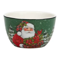 Certified International Christmas Lodge Santa 4-pc. Ice Cream Bowl Set -Certified international Sales 5829293 ALT2