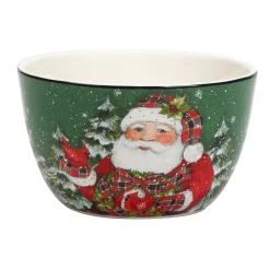 Certified International Christmas Lodge Santa 4-pc. Ice Cream Bowl Set -Certified international Sales 5829293 ALT3