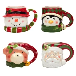Certified International Holiday 4-pc. Mug Set