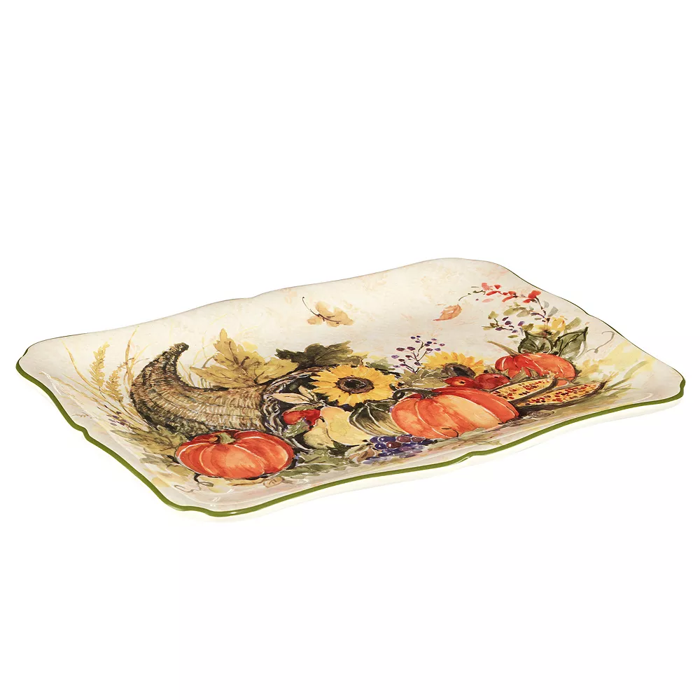Certified International Harvest Morning Rectangle Platter 2 Certified International Harvest Morning Rectangle Platter - Image 2