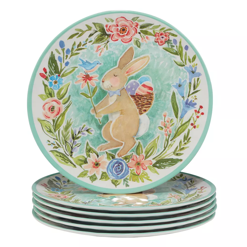 Certified International Joy Of Easter 6-pc. Melamine Dinner Plate Set 1 Certified International Joy Of Easter 6-pc. Melamine Dinner Plate Set
