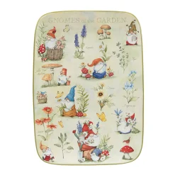 Certified International Garden Gnomes Rectangle Platter