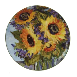 Certified International Sunflower Bouquet 4-pc. Salad Plate Set -Certified international Sales 6177503 ALT2