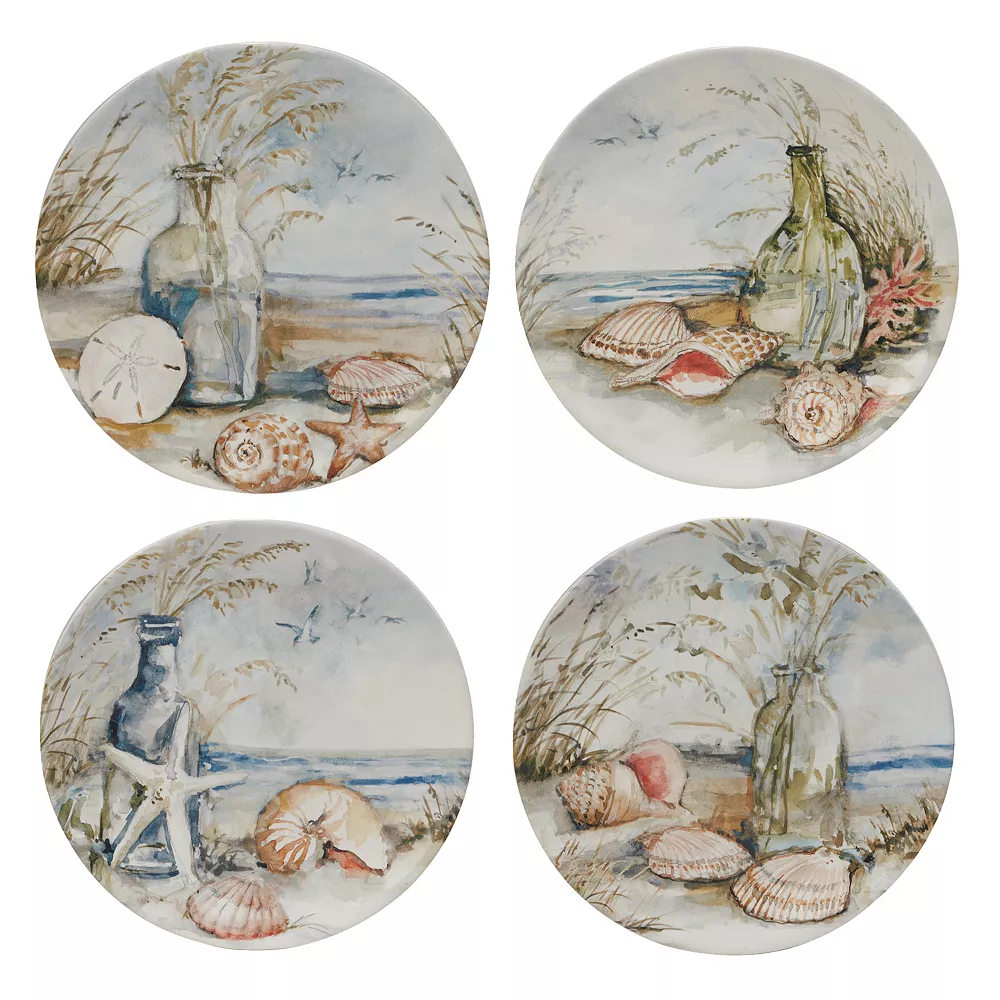 Certified International Coastal Landscape 4-pc. Salad Plate Set 1 Certified International Coastal Landscape 4-pc. Salad Plate Set