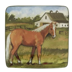 Certified International York Stables 4-pc. Canape Plate Set -Certified international Sales 6177577 ALT2