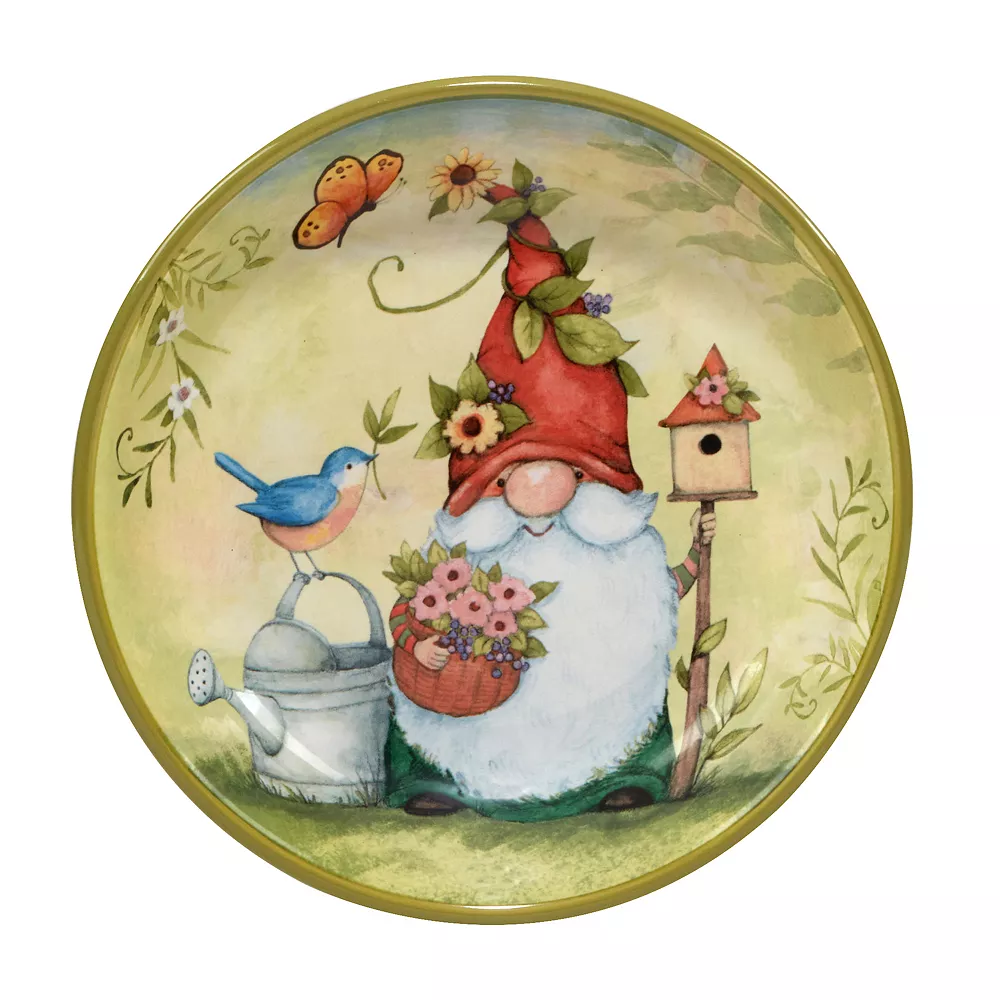 Certified International Garden Gnomes 4-pc. Soup / Pasta Bowl Set 2 Certified International Garden Gnomes 4-pc. Soup / Pasta Bowl Set - Image 2