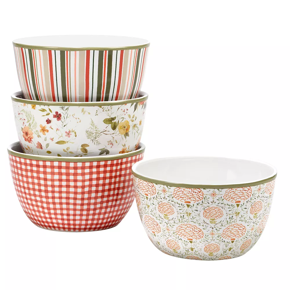 Certified International Nature's Song 4-pc. Ice Cream Bowl Set 1 Certified International Nature's Song 4-pc. Ice Cream Bowl Set