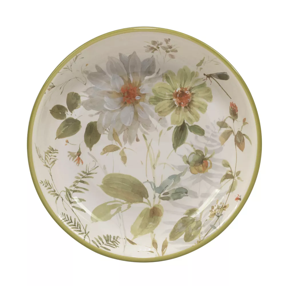Certified International Green Fields 4-pc. Soup / Pasta Bowl Set 2 Certified International Green Fields 4-pc. Soup / Pasta Bowl Set - Image 2