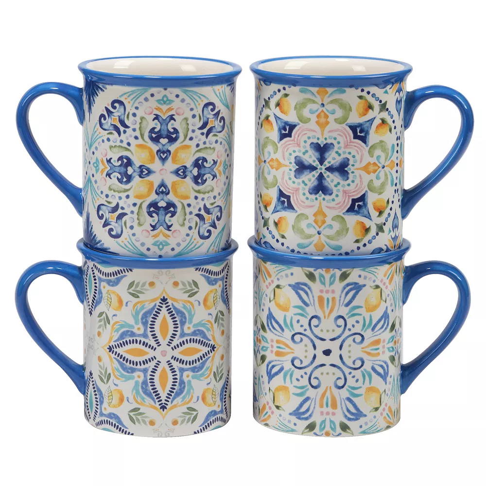 Certified International Lemonade 4-pc. Mug Set 1 Certified International Lemonade 4-pc. Mug Set