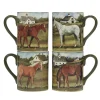 Certified International York Stables 4-pc. Mug Set