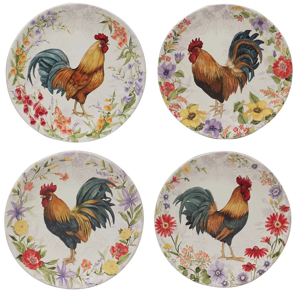 Certified International Floral Rooster 16-pc. Dinnerware Set 2 Certified International Floral Rooster 16-pc. Dinnerware Set - Image 2