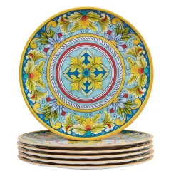 Certified International Palermo 6-pc. Melamine Dinner Plate Set