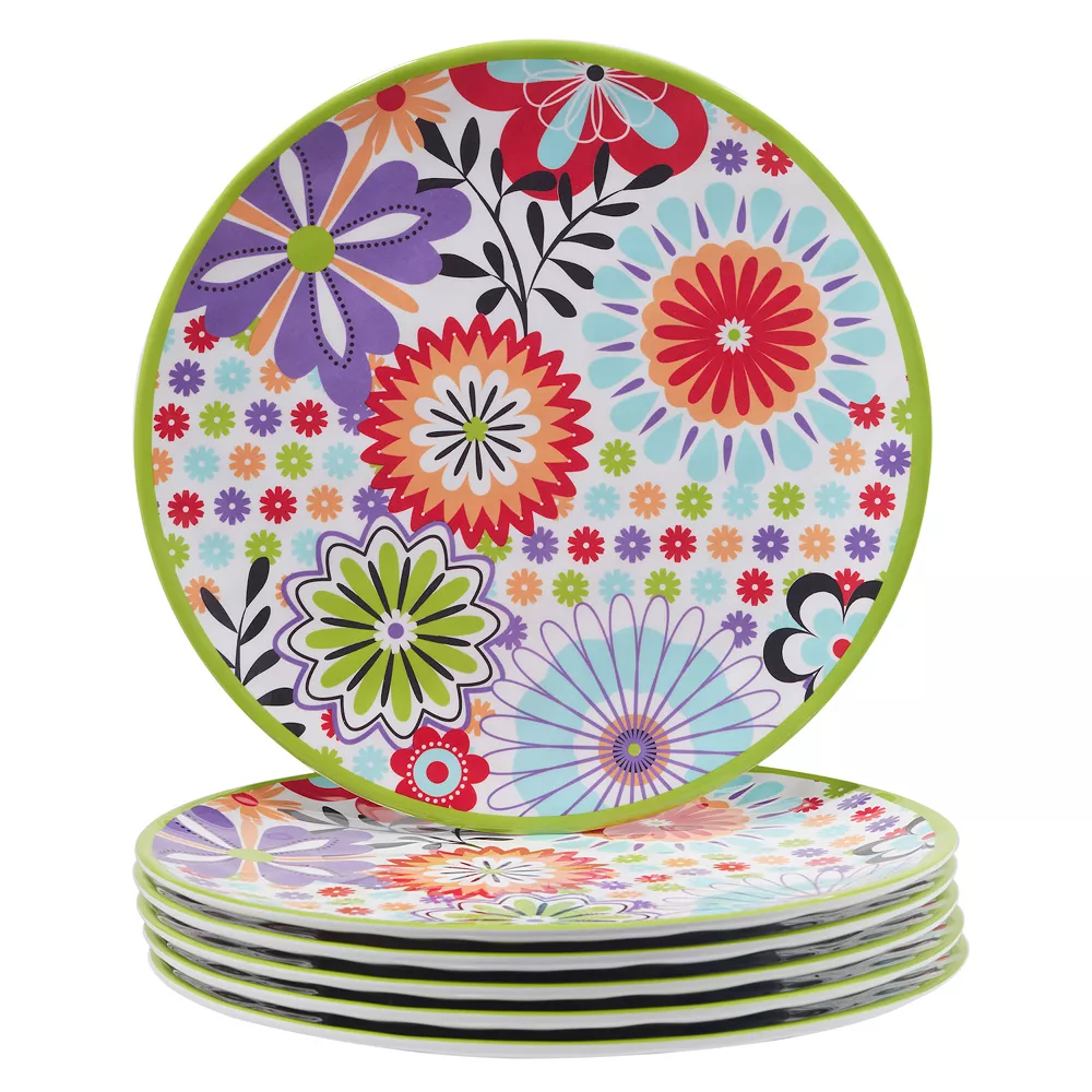 Certified International Carnaby 6-pc. Melamine Dinner Plate Set 1 Certified International Carnaby 6-pc. Melamine Dinner Plate Set