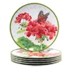 Certified International Geraniums 6-pc. Melamine Dinner Plate Set