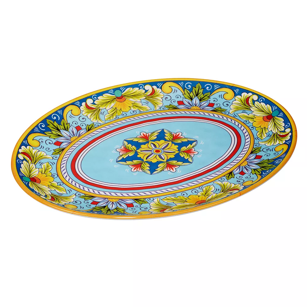 Certified International Palermo 2-pc. Melamine Platter Set 2 Certified International Palermo 2-pc. Melamine Platter Set - Image 2