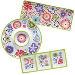 Certified International Carnaby 3-pc. Melamine Hostess Set