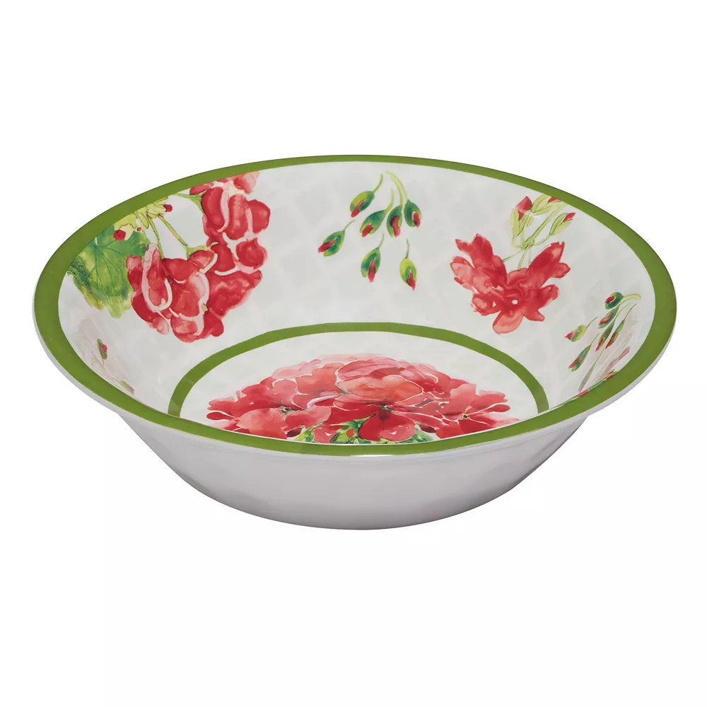 Certified International Geraniums 12-pc. Melamine Dinnerware Set 2 Certified International Geraniums 12-pc. Melamine Dinnerware Set - Image 2